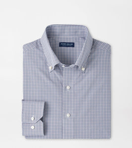 Peter Millar Porter Performance Poplin Shirt (Nebula Blue)