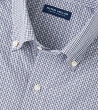 Peter Millar Porter Performance Poplin Shirt (Nebula Blue)