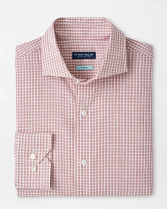 peter millar dress shirt Peter Millar Armidale Cotton Sport Shirt - Atlantic Blue Carriages Fine Clothier | Baton Rouge, LA