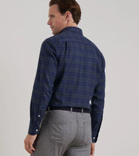 Peter Millar Trentino Italian Flannel Sport Shirt (Navy)