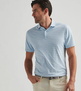 Peter Millar Cadence Performance Jersey Polo (Blue Spruce)