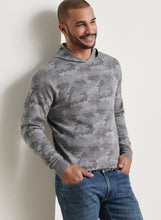 Peter Millar Camo Popover Hoodie (Gale Grey)