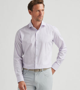 Peter Millar Capri Cotton Sport Shirt (Lavender)