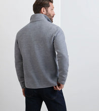 Peter Millar Carson Merino Wool Sweater Chore Jacket (Gale Grey)