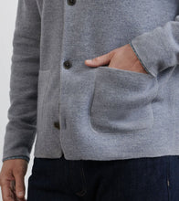 Peter Millar Carson Merino Wool Sweater Chore Jacket (Gale Grey)