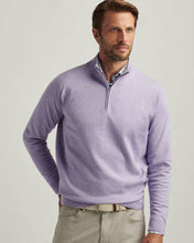 Peter Millar Coolspun Cotton Quarter-Zip Sweater (Wildflower)