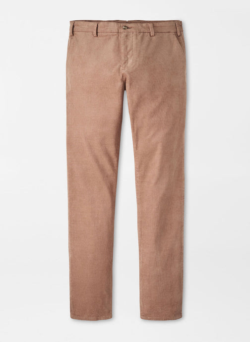 Peter Millar Corduroy Flat Front Trouser (Poplar Brown)