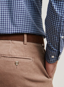 Peter Millar Corduroy Flat Front Trouser (Poplar Brown)
