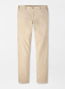 Peter Millar Corduroy Flat Front Trouser (Stone)