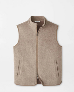 Beige vest on a light gray background