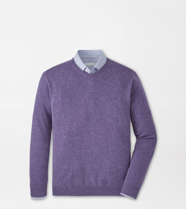 Peter Millar Crown Heritage Cashmere Sweater (Deep Violet)