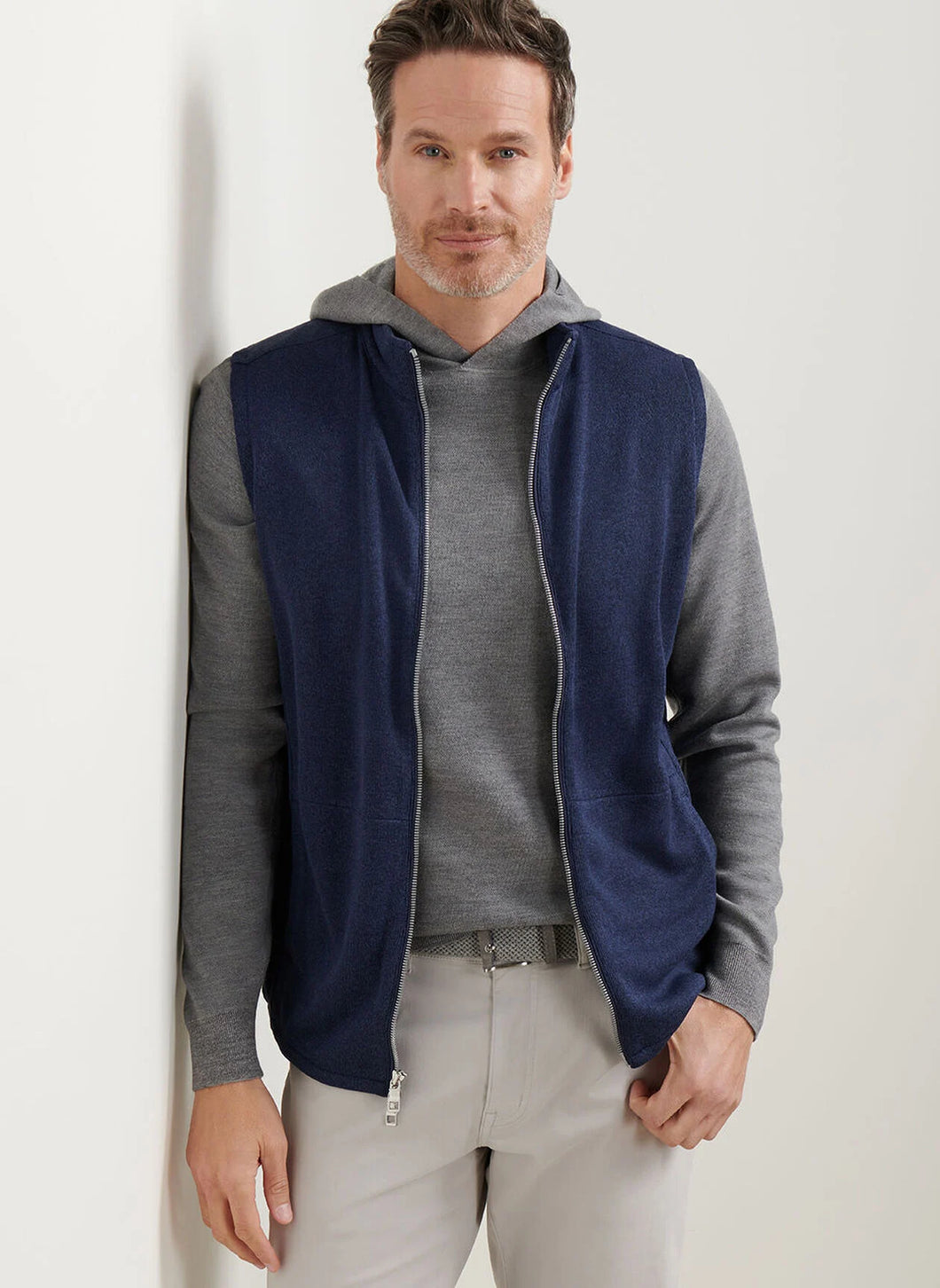 Peter Millar Crown Sweater Fleece Vest (Navy)