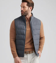 Peter Millar Davos Flannel Vest (Charcoal)