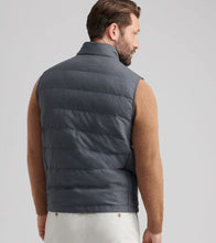 Peter Millar Davos Flannel Vest (Charcoal)