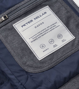 Peter Millar Davos Flannel Vest (Charcoal)