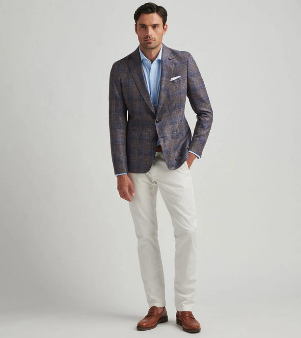 Peter Millar Dawson Plaid Soft Jacket (Long)
