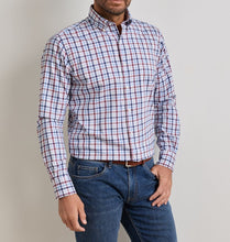 Peter Millar Elliot Crown Cotton-Stretch Sport Shirt | Blue