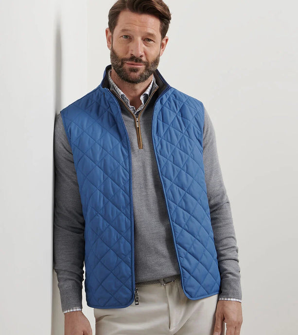 Peter Millar Essex Quilted Vest (Astral Blue)