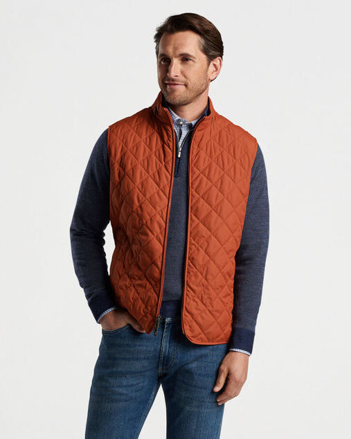 Peter Millar Essex Vest (Burnt Orange)