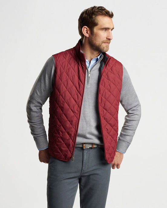Peter Millar Essex Vest (Celosia Red)