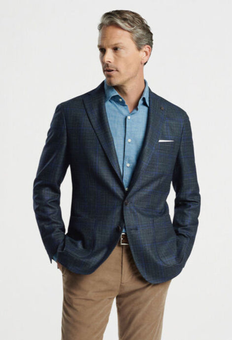 Peter Millar Crown Crafted Findlay Plaid Soft Jacket