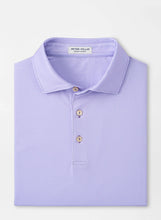 Peter Millar Gingham Performance Jersey Polo (Ultra Violet)