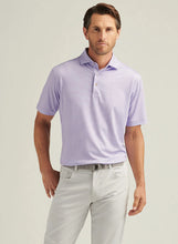 Peter Millar Gingham Performance Jersey Polo (Ultra Violet)