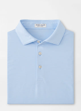 Peter Millar Jubilee Stripe Performance Polo | Cottage Blue
