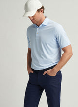 Peter Millar Jubilee Stripe Performance Polo | Cottage Blue