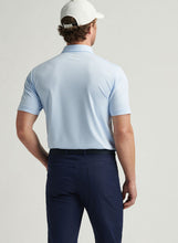Peter Millar Jubilee Stripe Performance Polo | Cottage Blue
