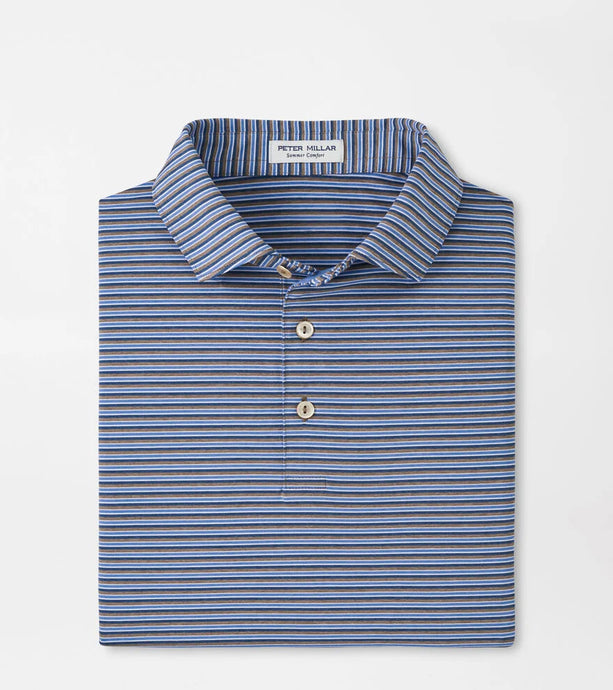 Peter Millar Lenway Performance Jersey Polo (Poplar Brown)