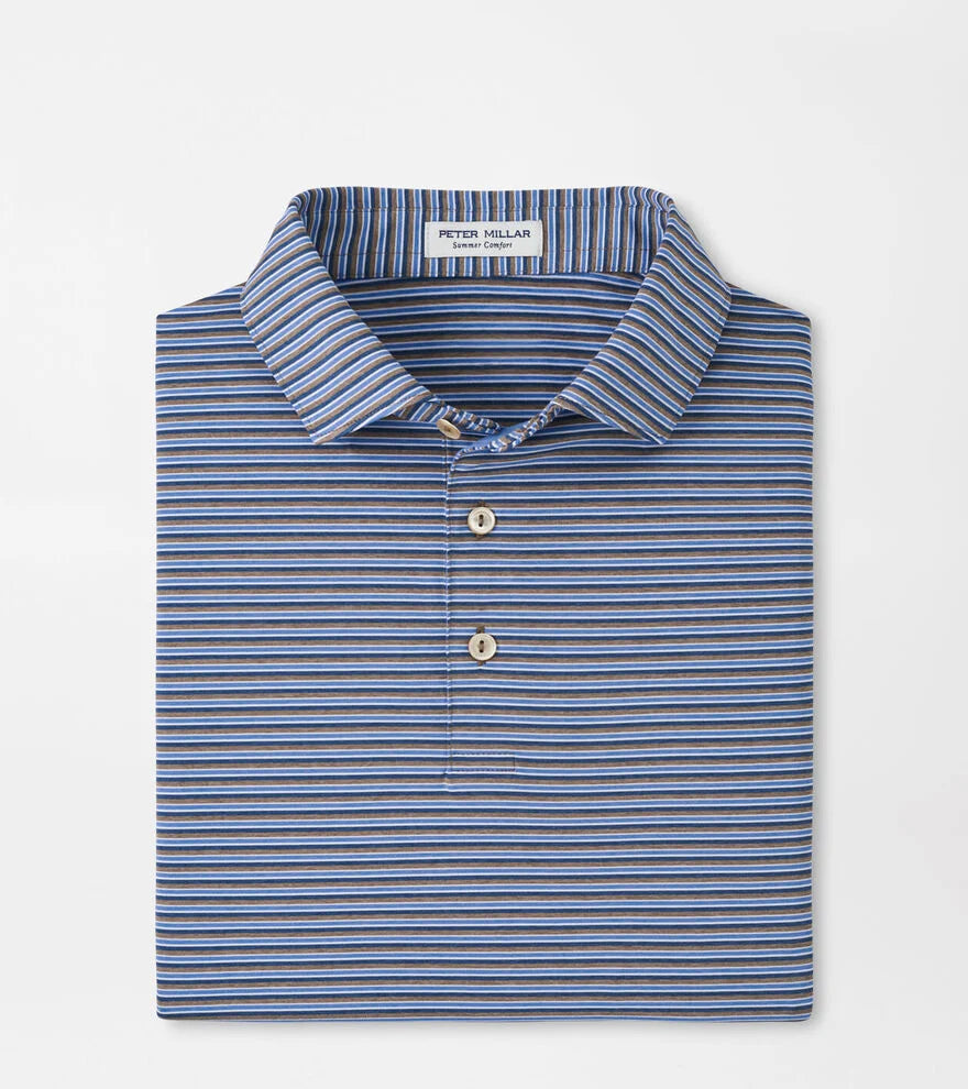 Peter Millar Lenway Performance Jersey Polo (Poplar Brown)