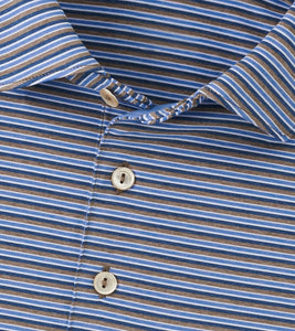 Peter Millar Lenway Performance Jersey Polo (Poplar Brown)