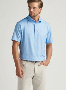 Peter Millar Macaw Performance Jersey Polo (Cottage Blue)
