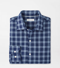 Peter Millar Mystic Performance Flannel Sport Shirt (Navy)