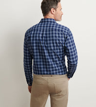 Peter Millar Mystic Performance Flannel Sport Shirt (Navy)