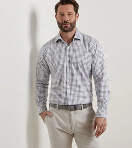 Peter Millar North Coast Crown Lite Shirt (Blue Haze)