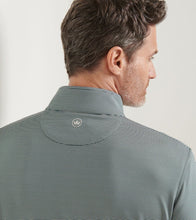 Peter Millar Perth Sugar Stripe Performance 1/4 Zip (Pine)