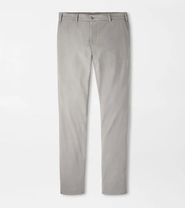 Peter Millar Signature Sateen Flat Front Trouser (Gale Grey)