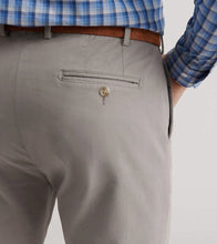 Peter Millar Signature Sateen Flat Front Trouser (Gale Grey)