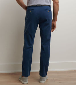 Peter Millar Signature Sateen Flat Front Trouser (Navy)