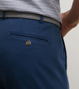 Peter Millar Signature Sateen Flat Front Trouser (Navy)