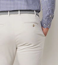 Peter Millar Signature Sateen Flat Front Trouser (Stone)