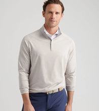 Peter Millar Stealth Performance Quarter Zip Pullover (Oatmeal)