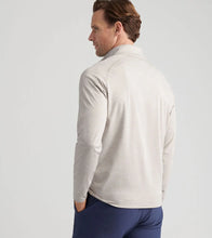 Peter Millar Stealth Performance Quarter Zip Pullover (Oatmeal)