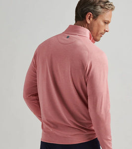 Peter Millar Stealth Performance Quarter Zip (Pink Crepe)