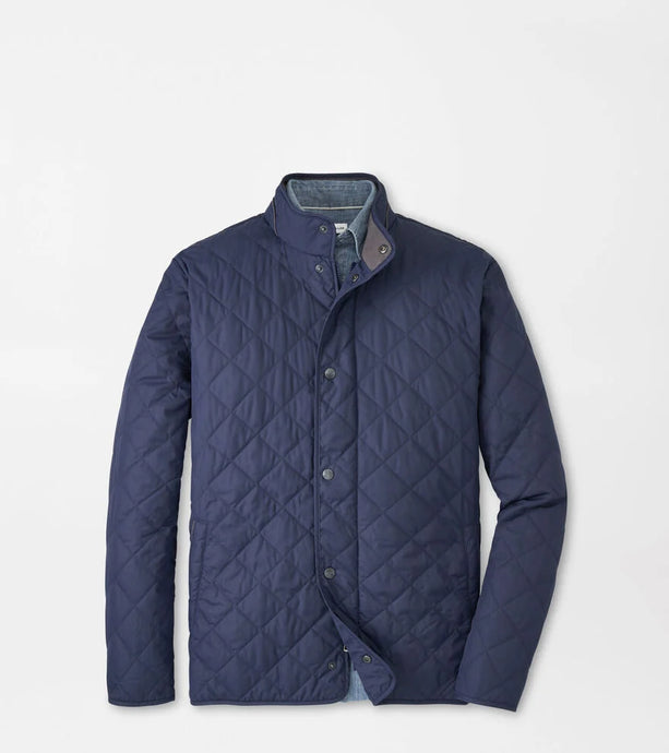 Peter Millar Suffolk Quilted Coat (Navy)