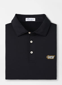 Peter Millar VCU Solid Performance Jersey Polo (Sean Self Collar)