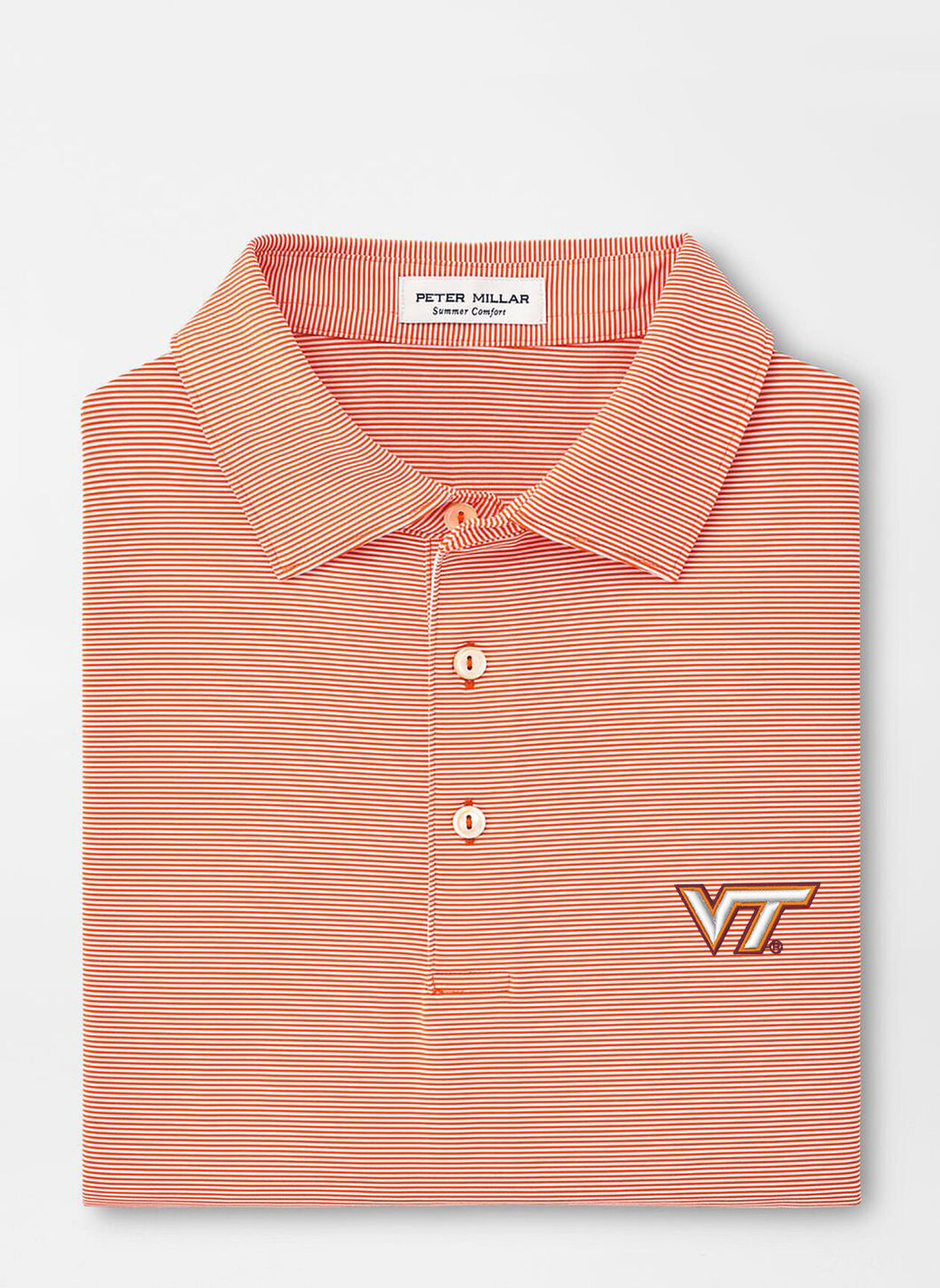 Peter Millar Virginia Tech Jubilee Stripe Performance Polo