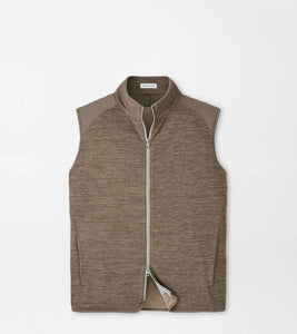 Peter Millar Vista Full Zip Vest (Poplar Brown)